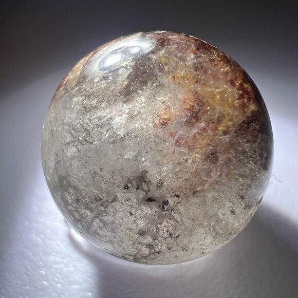 Garden‎ Quartz Crystal Marble Sphere (#6) - Picture 5 of 11